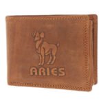 Aries Zodiac Sign Men's Hunter Wallet