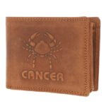 Cancer Zodiac Sign Men's Hunter Wallet