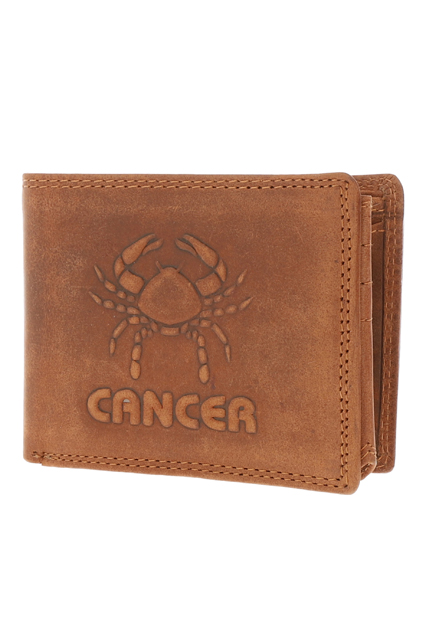 Cancer Zodiac Sign Men's Hunter Wallet