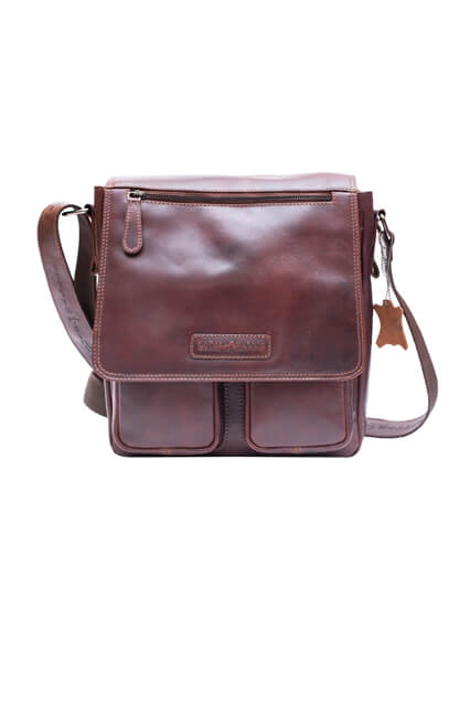 80104- Men's Leather Sling Bag