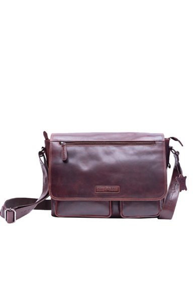 80105 - Leather Business & Laptop Bag