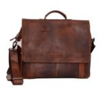 80115- Men's Leather Laptop Bag