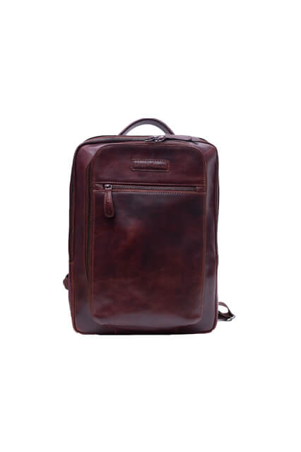 80121-Leather Backpack Bag Cum Backpack