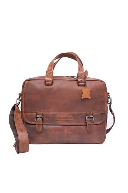 80122 - Men's Leather Laptop Bag