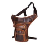 8022-Mens Leather Leg Bag