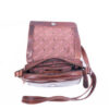 8078- Ladies Leather Messenger Bag - Image 3