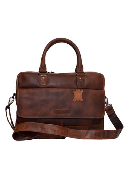 80109- Leather Laptop Bag