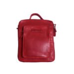 F 23 Red Leather Sling Bag