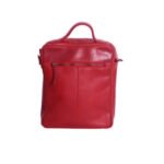 F 23 Red Leather Sling Bag