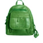 8011- Ladies Green Leather Backpack