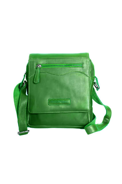 80132-Green Leather Sling Bag