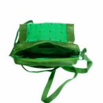 80132-Green Leather Sling Bag
