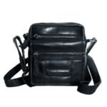 80136-Black Leather Sling Bag