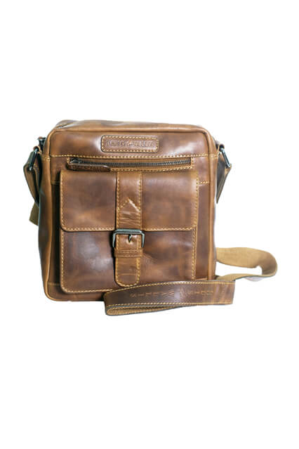 8029- Tan Leather Sling Bag