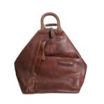 9107-Cognac Leather Backpack