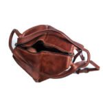 9107-Cognac Leather Backpack